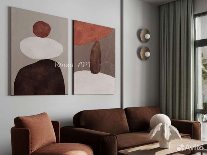 Картины интерьерные абстракции на холсте