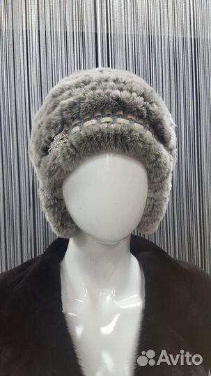 Шапка ушанка из кролика шкв-20