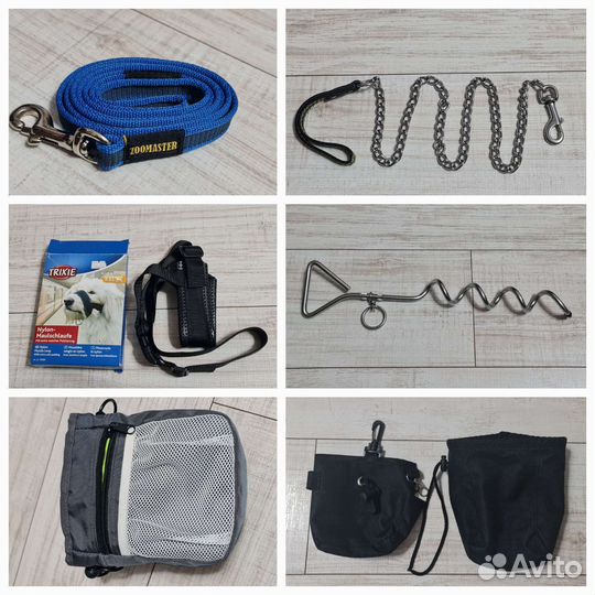 Амуниция для собак: ошейники намордники поводки