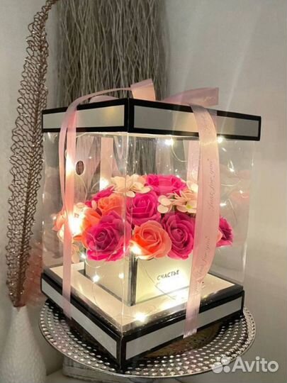 Букет из мыльных роз