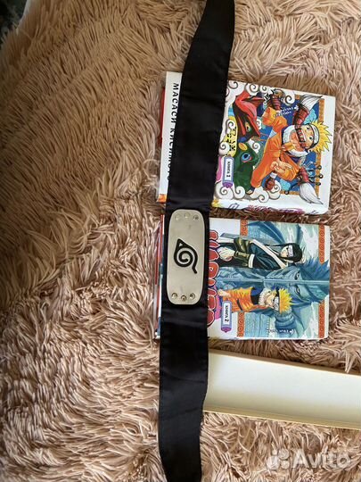 Книги Наруто 1,2 с повязкой героя