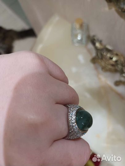 Серебряное кольцо sunlight