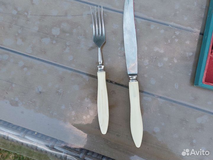 Набор из вилок и ножей 12 штук гснх РСФСР