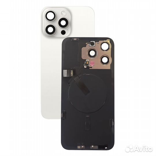 Задняя Крышка для iPhone 15 Pro Белый (Замена)