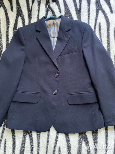 Школьный костюм для мальчика синий 128