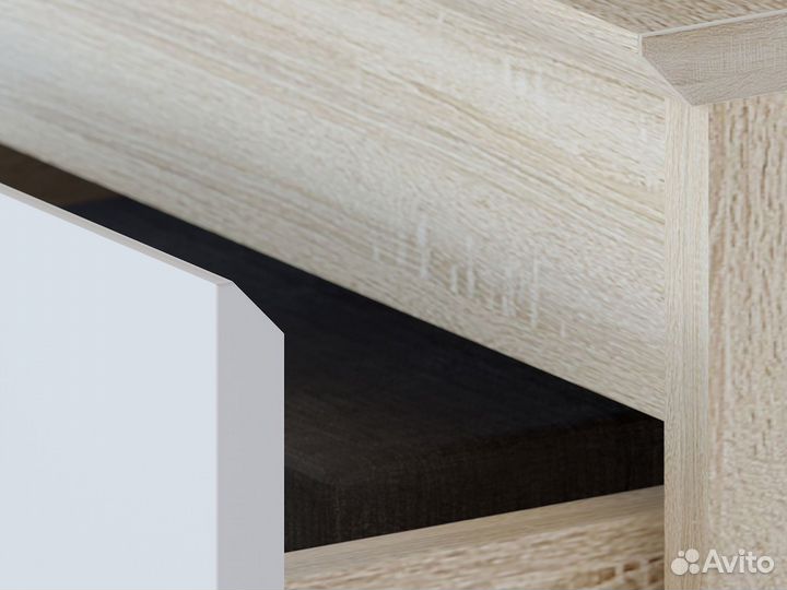 Письменный стол спм-19, цвет дуб сонома/белый, шхгхв 120х60х74 см