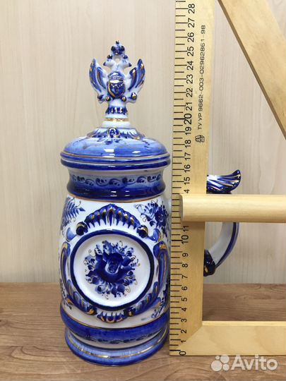 Гжель пивная Кружка орёл