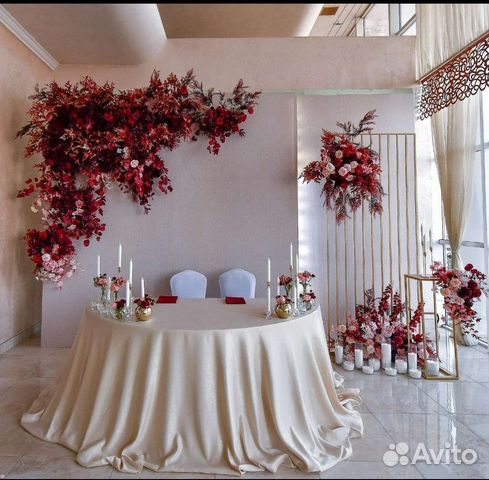 Цветочные композиции на свадьбу