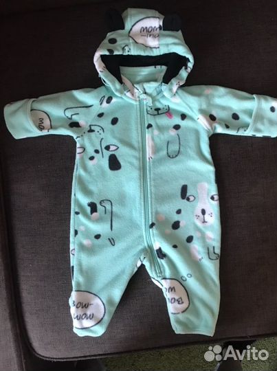 Комбинезон флис, размер 62