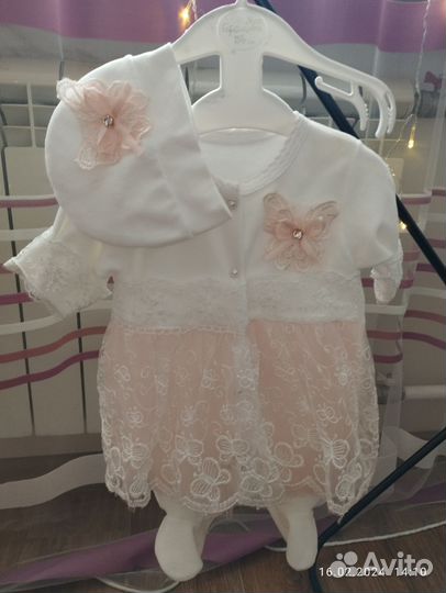Платье для новорожденной девочки