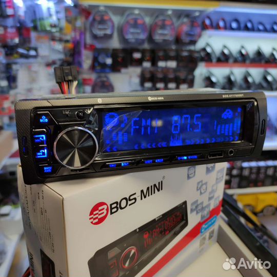 1din магнитола с bluetooth bos-mini