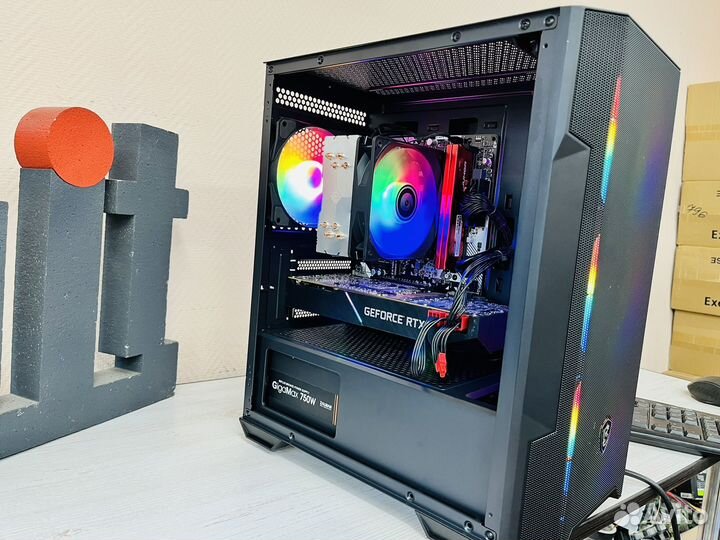 Игровой пк ryzen 5500 RTX 3050 8gb