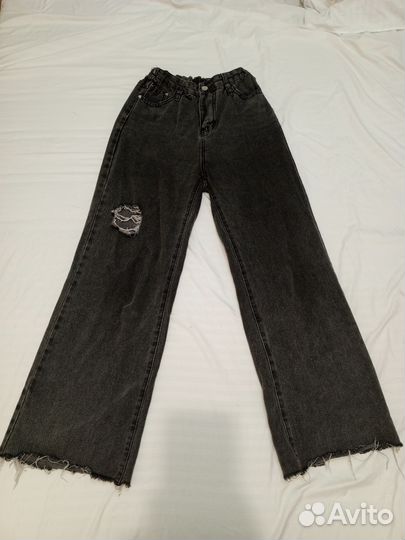 Джинсы широкие размер 46