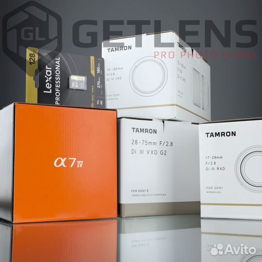 Sony A7 IV + Tamron 28-75+70-180+17-28+Lexar 128GB