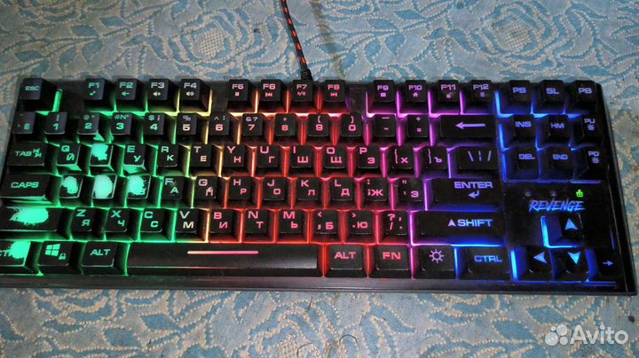 Игровая клавиатура с подсветкой мембранная