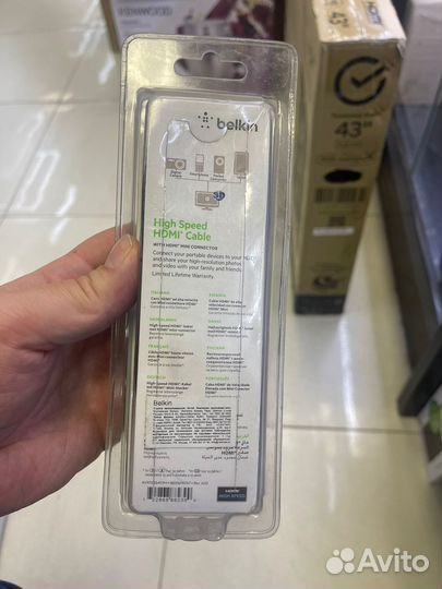 Кабель hdmi-minihdmi 0,9m Belkin новый оригинал