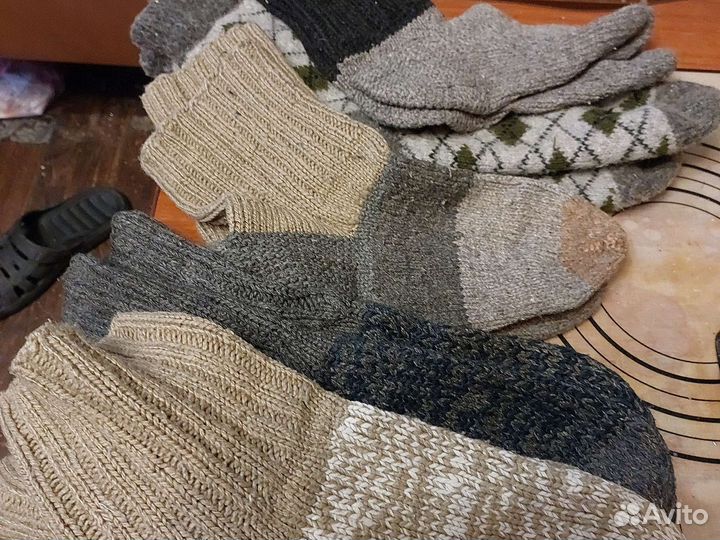 Носки мужские вязаные бу 41 43 раз цена за все