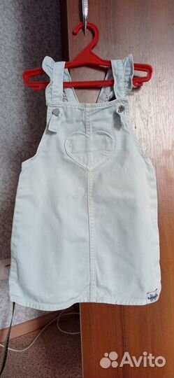 Джинсовый сарафан для девочки 104