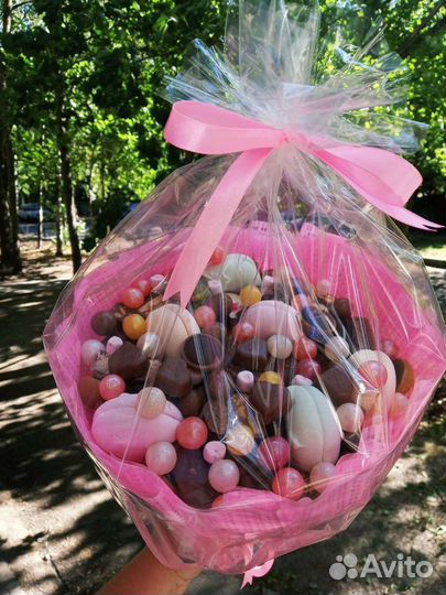 Съедобный букет, букет из шоколада