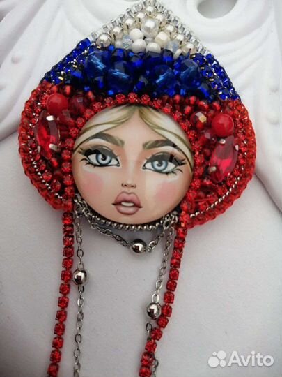 Модные брошки матрёшки