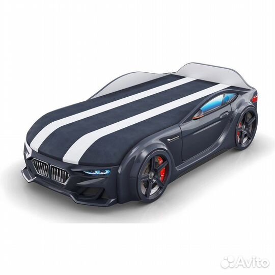 Компактная кровать-машина Baby-M, цвет чёрный