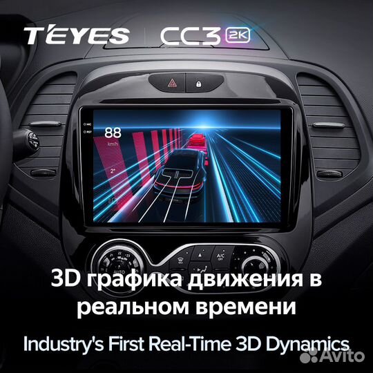 Магнитола Teyes CC3 2K 4/64 Renault Kaptur