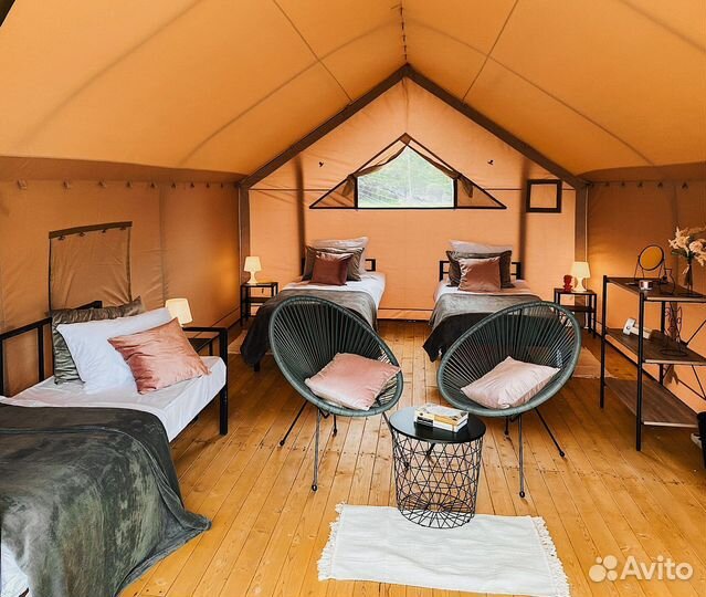 Сафари-палатка для глэмпинга 4x6 м