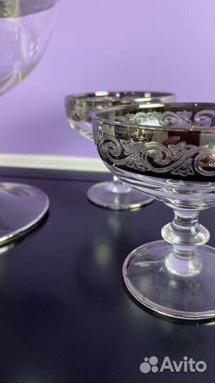 Фужеры/креманки и ваза для фруктов. Винтаж