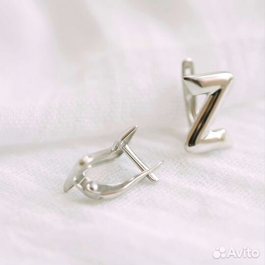 Серьги серебро 925 пробы