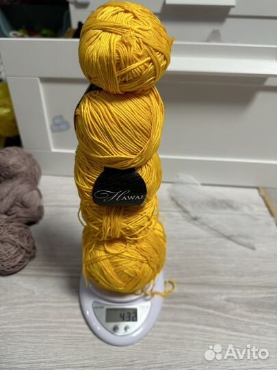 Пряжа для вязания хлопок мерсеризованный
