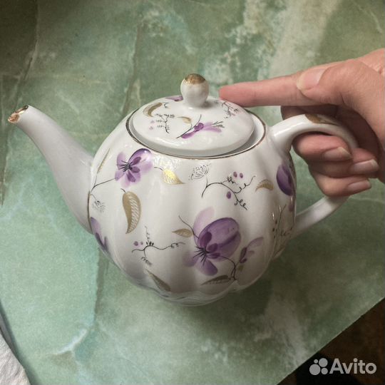 Чайник заварочный фарфоровый лфз СССР