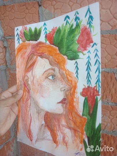 Картина интерьерная девушка