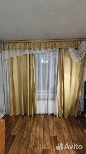 Шторы с ламбрекеном и тюлью