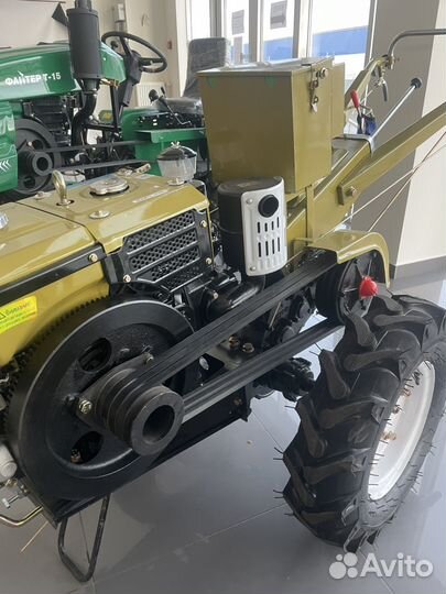 Мотоблок дизельный 15 л.с Активная фреза