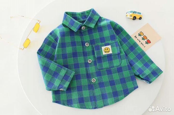 Детский костюм (рубашка + кофта + штаны)