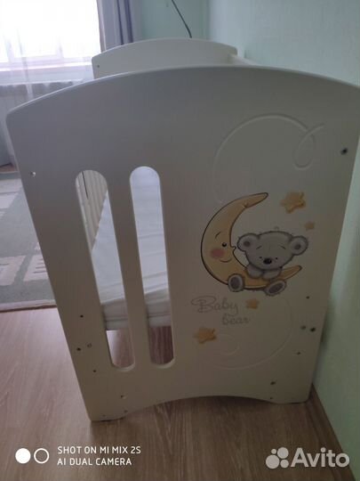 Детская кроватка с матрасом 60*120