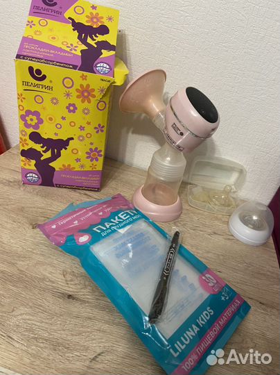 Молокоотсос электрический+ пакеты+ вкладыши