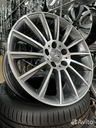 Диски одной ширины R17 5*112 Mercedes спицы