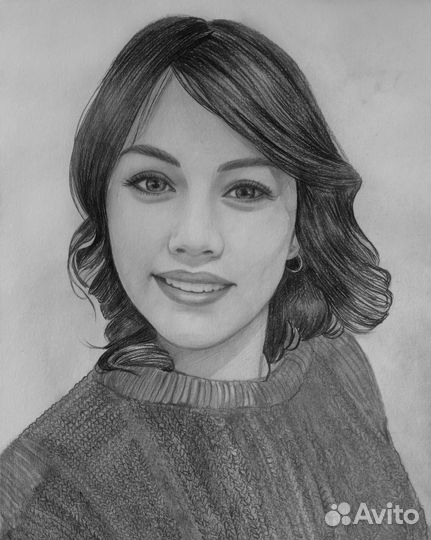 Портреты по фото акварель масло карандаш