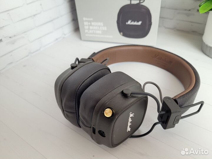 Наушники marshall major 4 коричневые