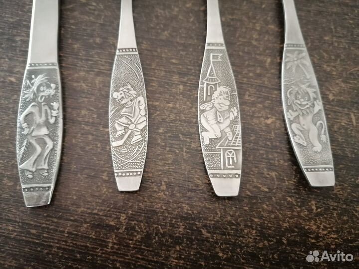 Набор детских столовых приборов СССР мультики