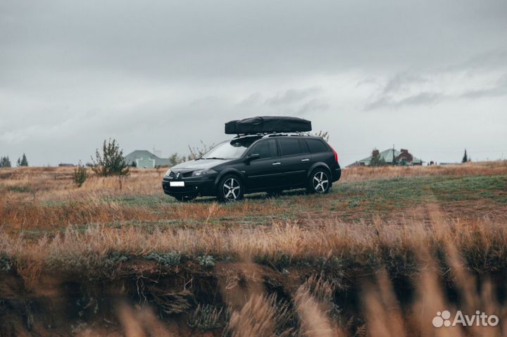 Автобокс на крышу 300 литров (лыжный)