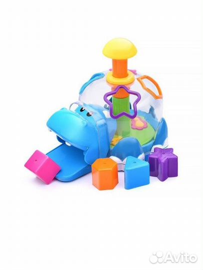 Развивающие игрушки бегемотик Юла-сортер