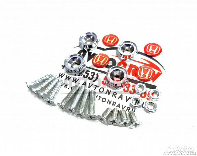 Крепеж номерных знаков с логотипом Honda