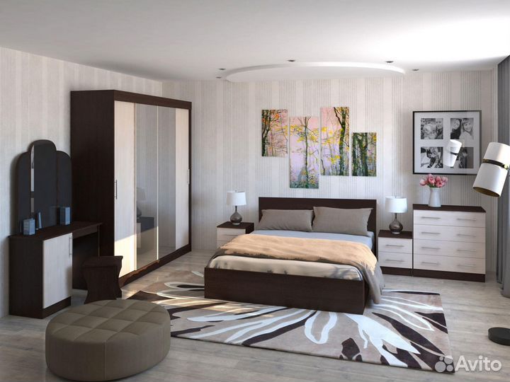 Спальный гарнитур Кровать двуспальная