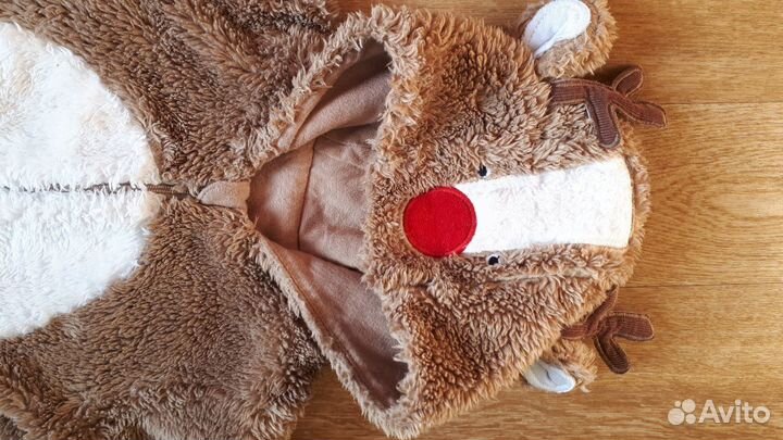 Новогодний комбинезон оленёнок, на рост 80 см