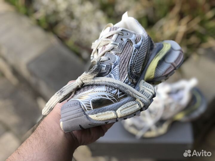 Кроссовки Balenciaga 3XL Grey Yellow женские