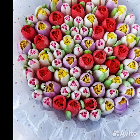 Сладкий букет из зефира