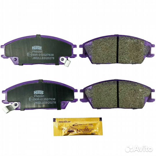 Колодки дисковые nibk PN0091