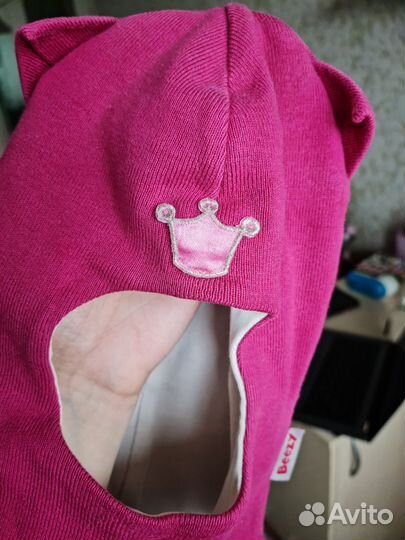 Шапка шлем для девочки